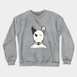 Cute Bull Terrier Dog Crewneck Sweatshirt